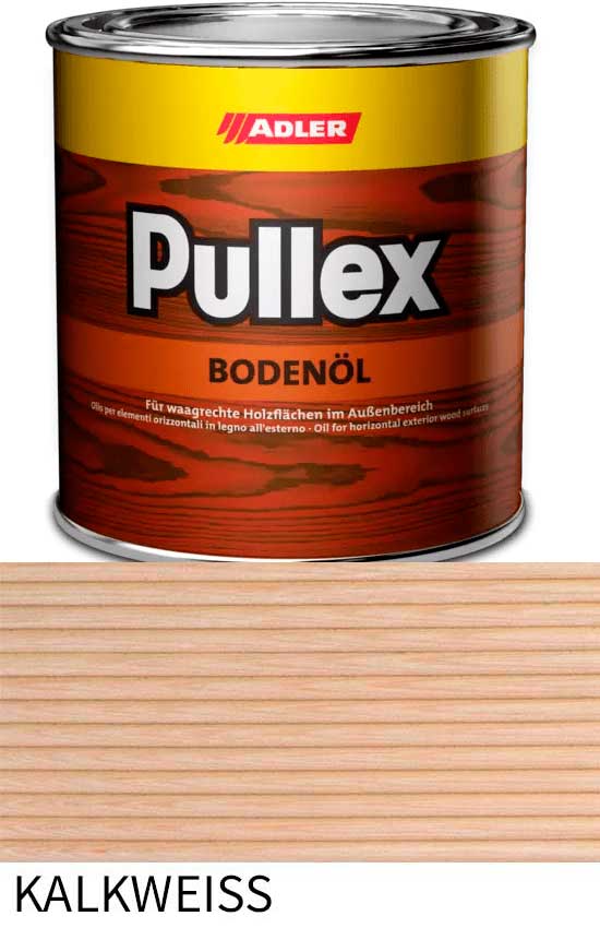 Террасное масло ADLER Pullex Bodenöl цвет Kalkweiss