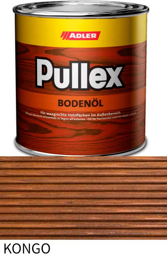 Террасное масло ADLER Pullex Bodenöl цвет Kongo