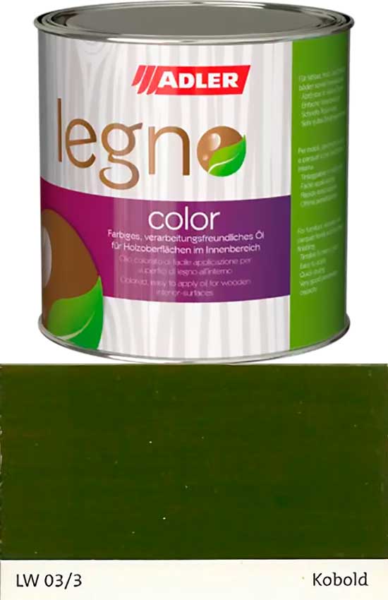 Цветное масло для дерева ADLER Legno-Color цвет LW 03/3 Kobold