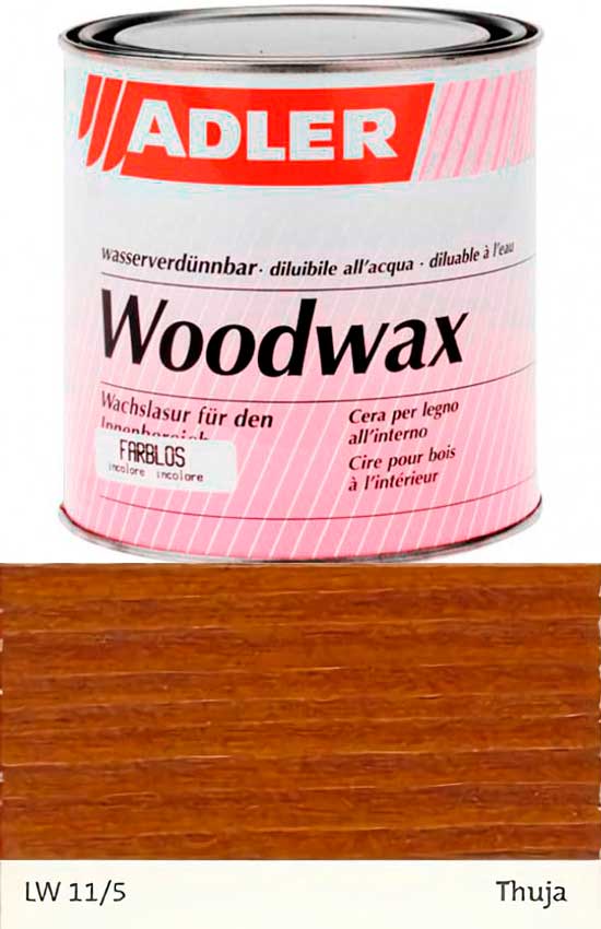 Воск для дерева ADLER Woodwax цвет LW 11/5 Thuja